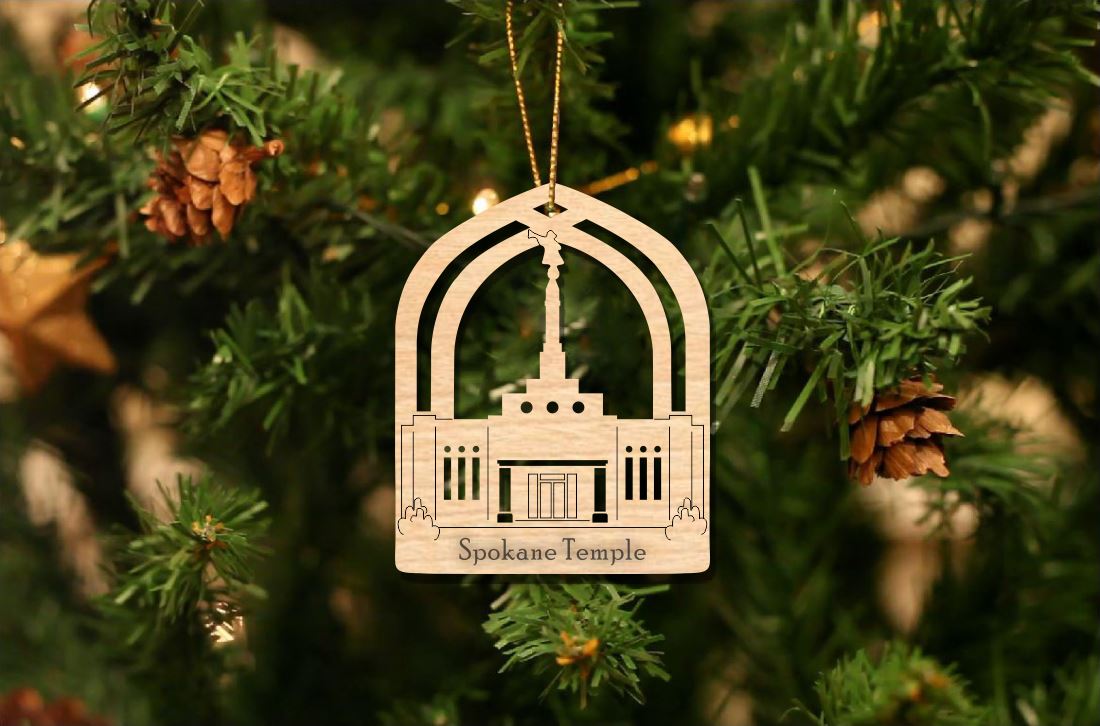 Spokane Temple Christmas Ornament