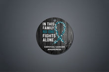 Load image into Gallery viewer, Cervical Cancer Awareness Christmas Ornament