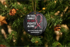 Multiple Myeloma Awareness Christmas Ornament