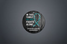 Load image into Gallery viewer, Ovarian Cancer Awareness Christmas Ornament
