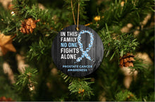 Load image into Gallery viewer, Prostate Cancer Awareness Christmas Ornament