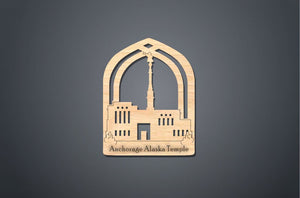Anchorage Alaska Temple Christmas Ornament