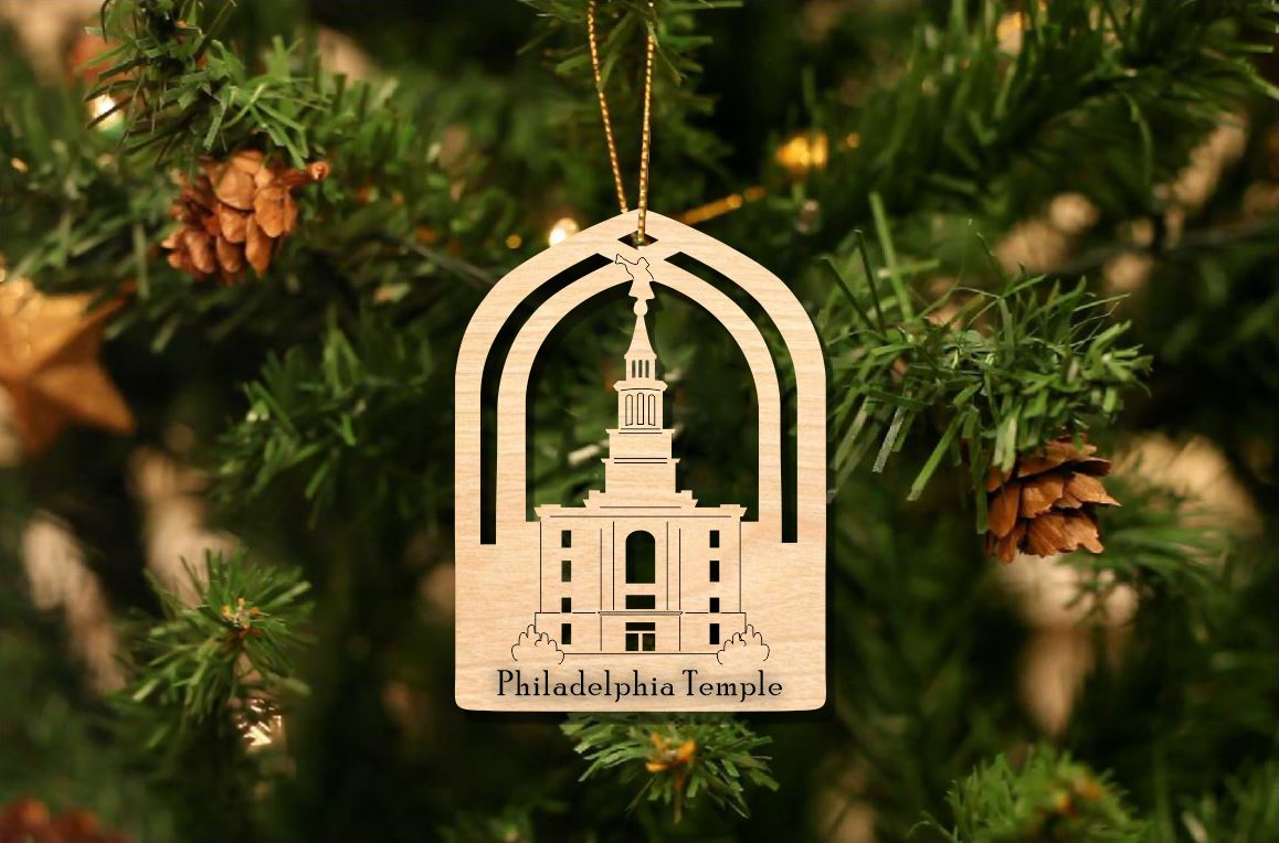 Philadelphia Temple Christmas Ornament