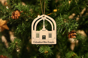 Columbus Ohio Temple Christmas Ornament