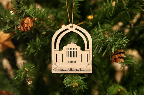 Cardston Alberta Temple Christmas Ornament