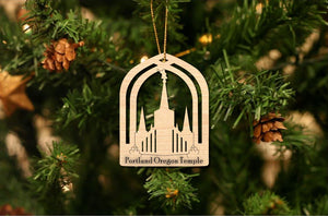Portland Oregon Temple Christmas Ornament