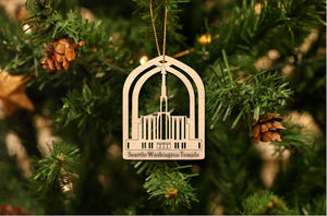 Seattle Washington Temple Christmas Ornament