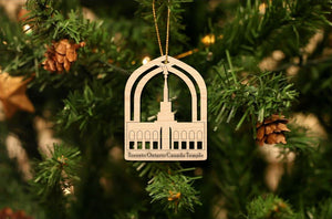 Toronto Ontario Canada Temple Christmas Ornament