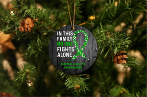 Mental Health Awareness Christmas Ornament