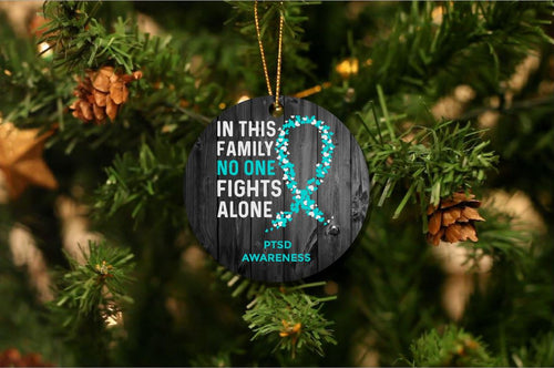 PTSD Awareness Christmas Ornament