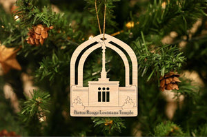 Baton Rouge Louisiana Temple Christmas Ornament