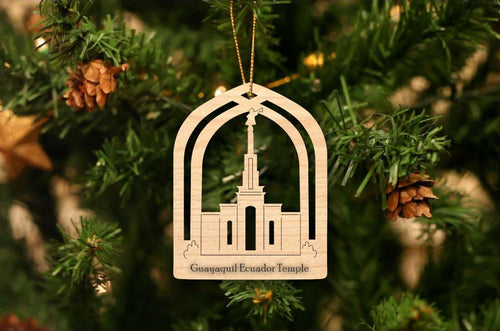 Guayaquil Ecuador Temple Christmas Ornament