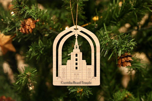 Curitiba Brazil Temple Christmas Ornament