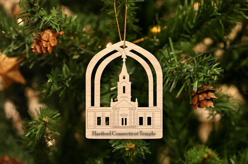 Hartford Connecticut Temple Christmas Ornament