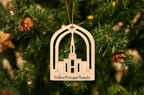 Lisbon Portugal Temple Christmas Ornament