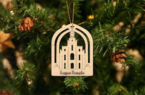 Logan Temple Christmas Ornament