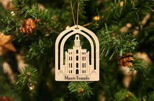Manti Temple Christmas Ornament