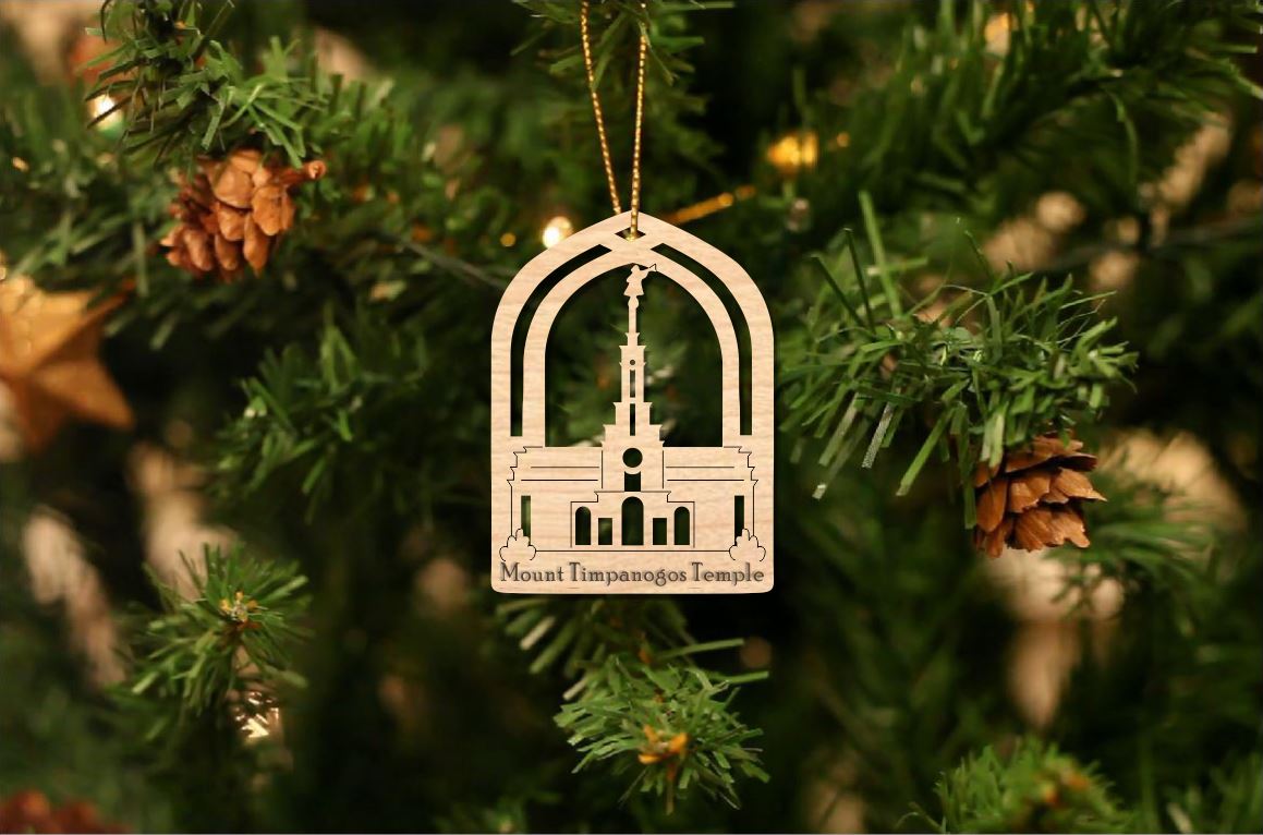 Mount Timpanogos Temple Christmas Ornament