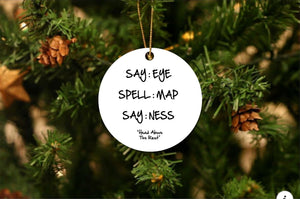 Eye-Map-Ness Christmas Ornament