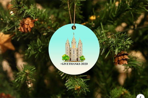 Salt Lake City Temple Christmas Ornament