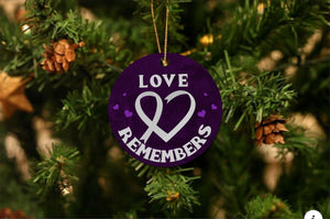 Alzheimer's Love Remembers Christmas Ornament
