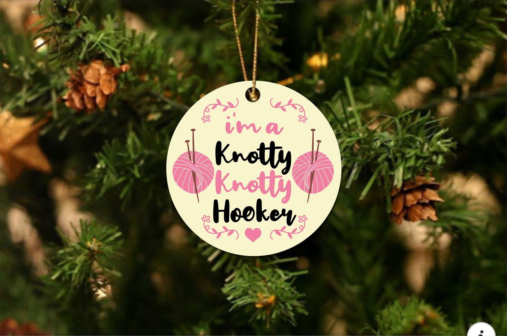 Knotty Hooker Christmas Ornament