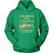 Load image into Gallery viewer, What Happens At the Campground Hoodie