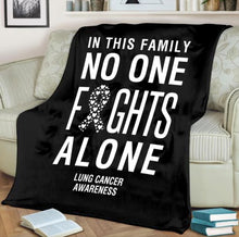Load image into Gallery viewer, Lung Cancer Awareness Blanket