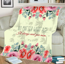 Load image into Gallery viewer, No Matter What Age Mother&#39;s Day Fleece Blanket