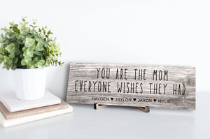 Mom Everyone Wishes Personalized Sign - Price Includes Shipping!