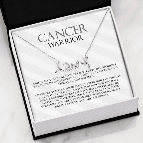 Cancer Warrior Love Necklace