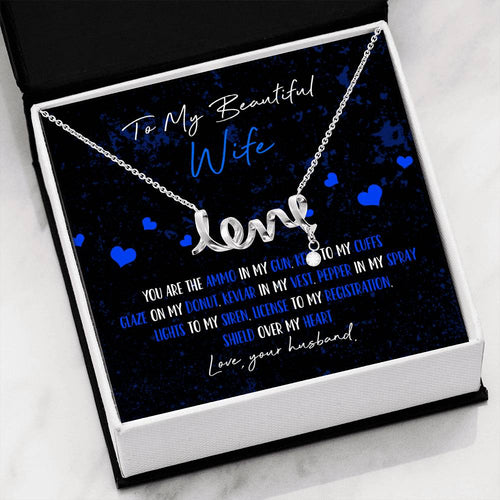 Police Wife Love Necklace