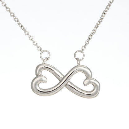 Cancer Warrior Infinity Heart Necklace