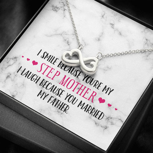 Smile Step Mother Infinity Heart Necklace