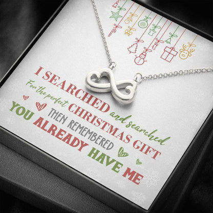 Perfect Christmas Infinity Heart Necklace