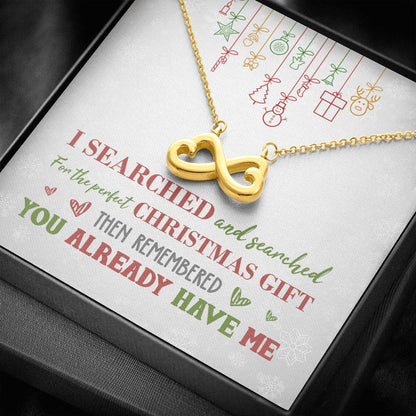 Perfect Christmas Infinity Heart Necklace