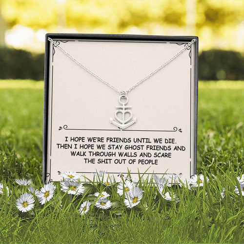 Ghost Friends Anchor Necklace