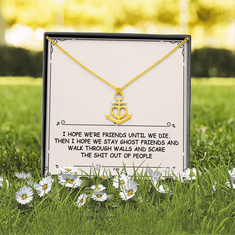 Ghost Friends Anchor Necklace