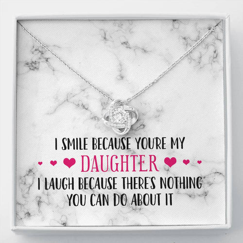 Smile Daughter Knot Necklace