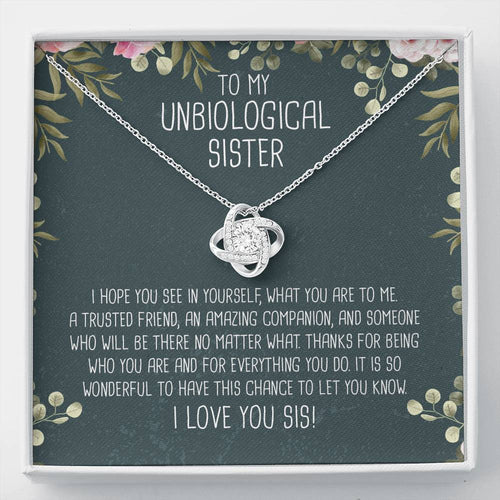 Unbiological Sister Knot Necklace