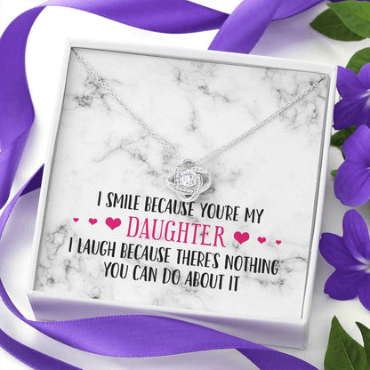 Smile Daughter Knot Necklace