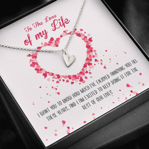 Love Of My Life Heart Charm Necklace