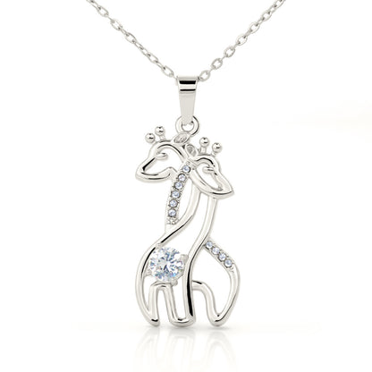 Miss You Giraffe Necklace