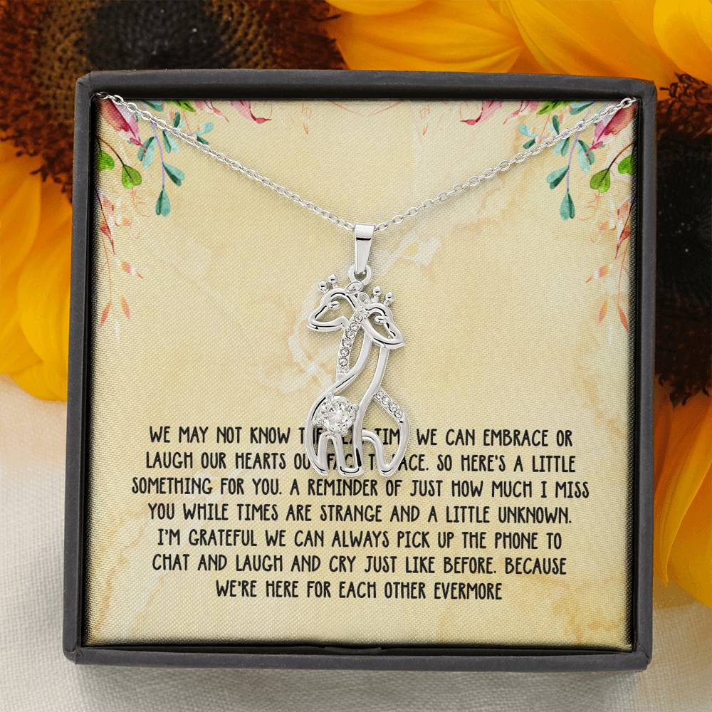 Miss You Giraffe Necklace