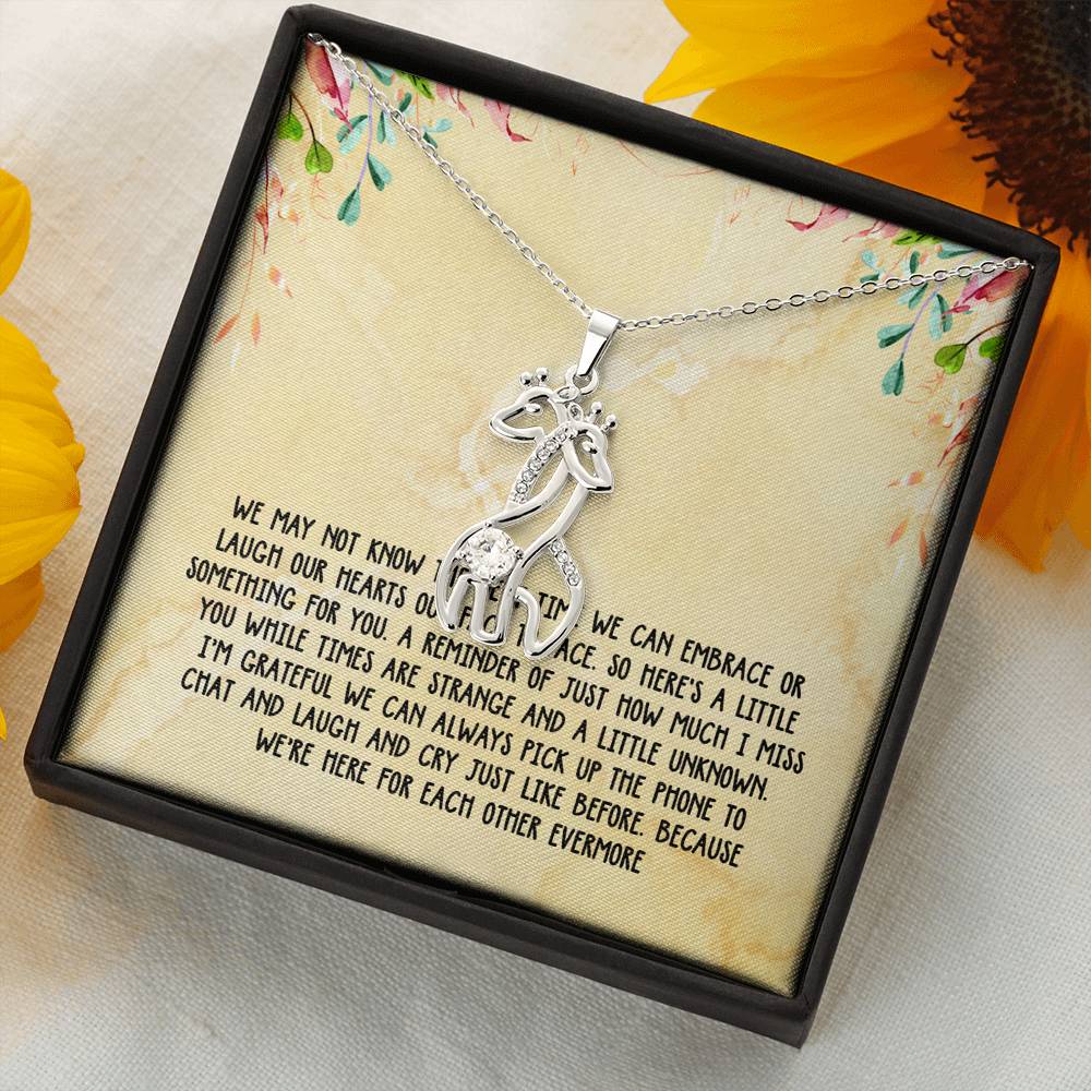 Miss You Giraffe Necklace