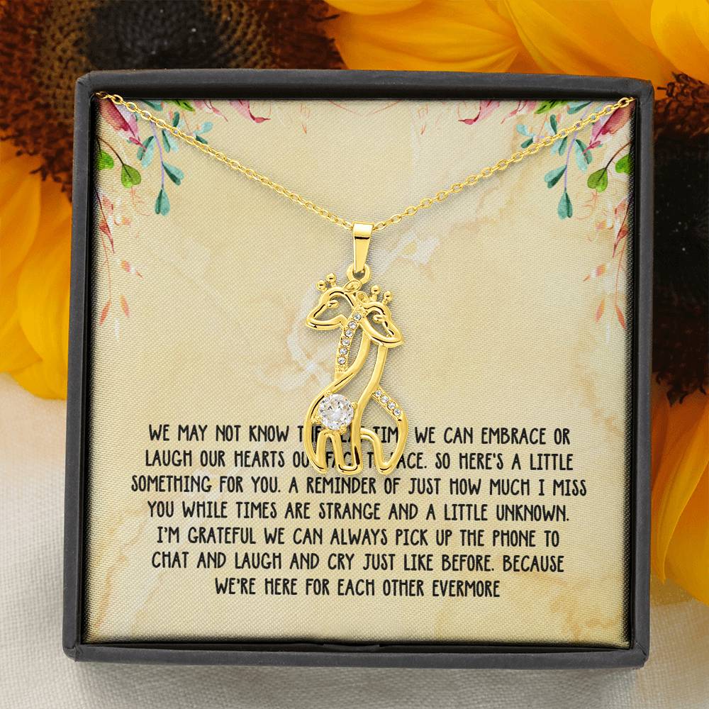 Miss You Giraffe Necklace