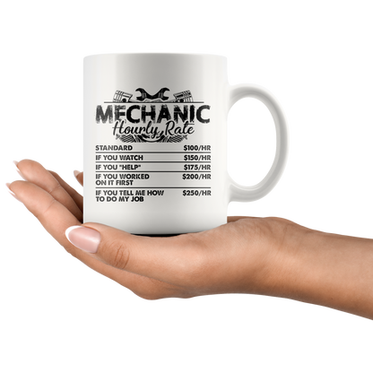 Mechanic Hourly Rate Mug