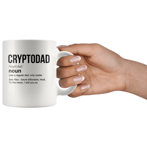 Crypto Dad White Mug