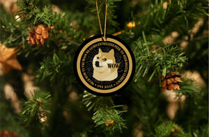 Doge Christmas Ornament