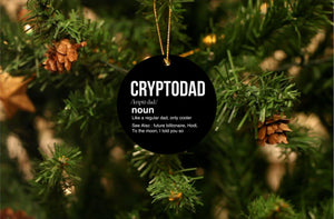 Crypto Dad Christmas Ornament